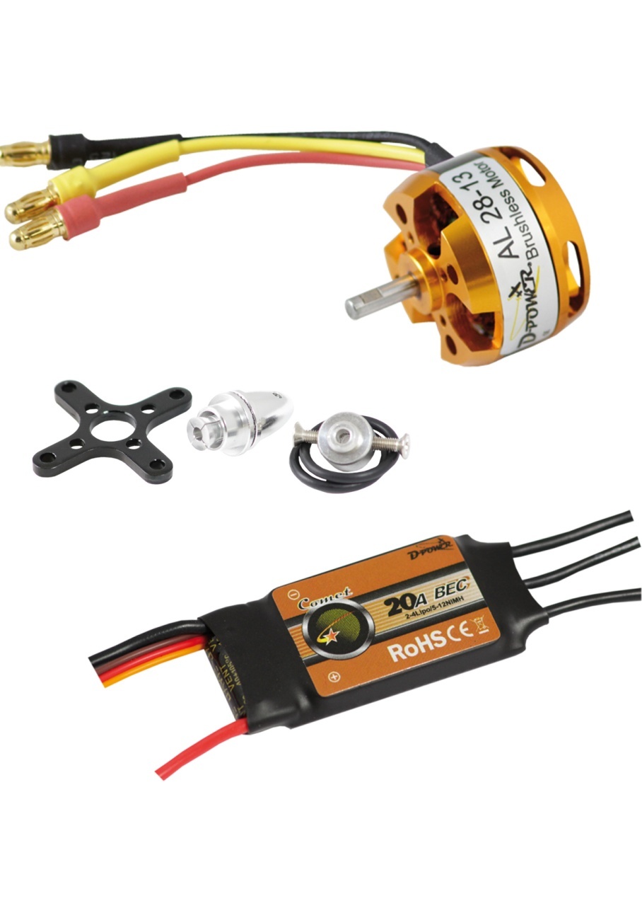 Brushless SET AL28-13 & 20A Comet Regler