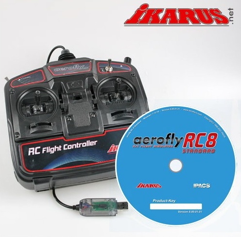 aerofly RC8 Standard, DVD mit USB-Sender