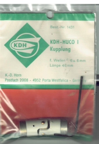 Kupplung 6 mm beidseitig