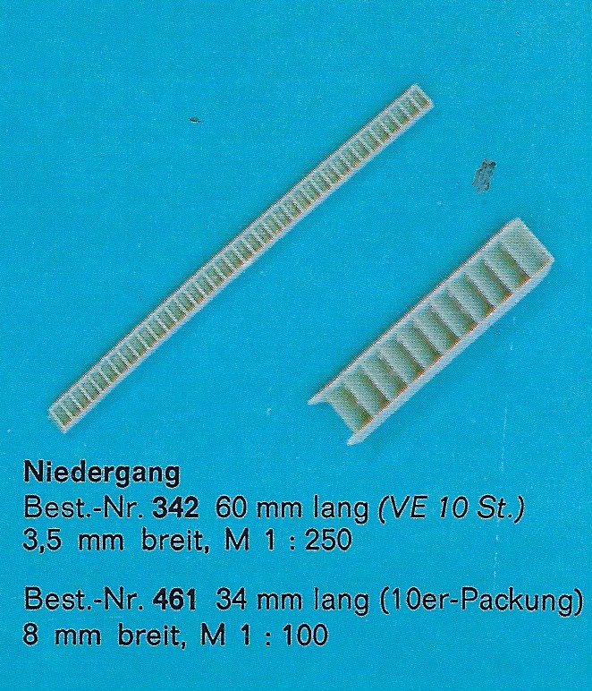 Niedergang 3,5mm breit, 60mm lang