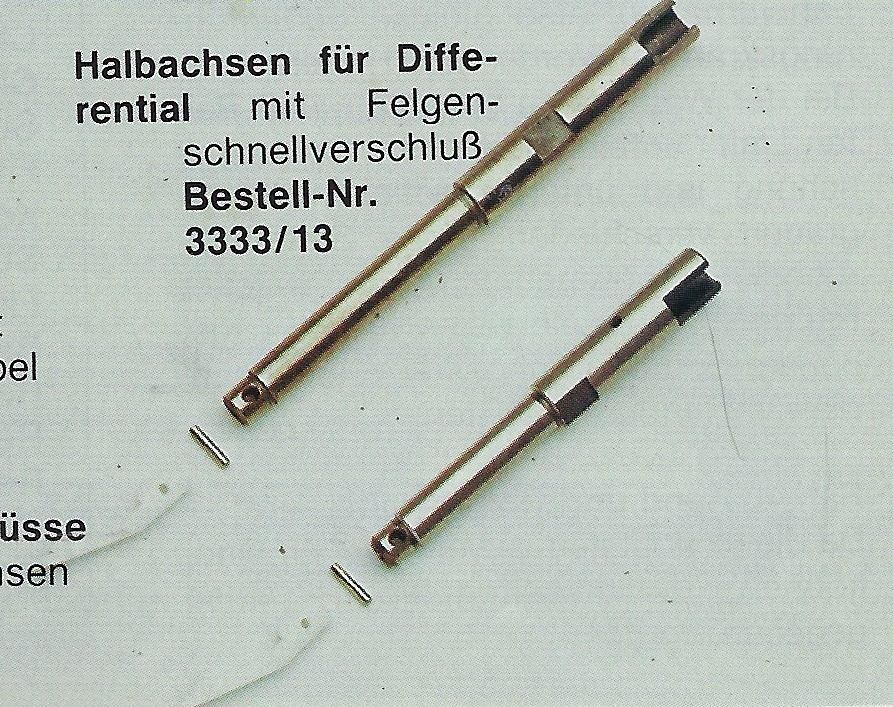 Halbachsen für Differential  Rarität 80-iger Jahre