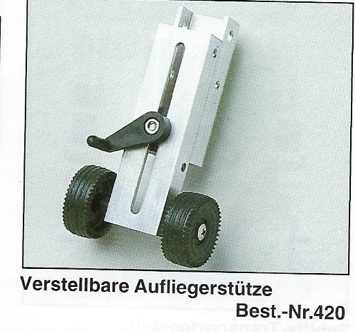 Verstellbare Aufliegerstütze