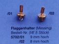 Flaggen Halter schräg 8mm hoch