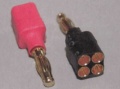 Goldkontaktstecker Adapterblock 1-Paar