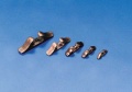 Klampe brüniert Metall 12mm / 10-Stück